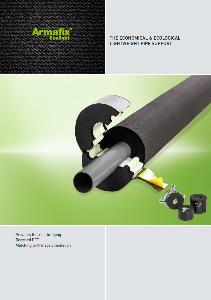 Izolacija za cevi - cevni nosilci ARMAFIX Ecolight