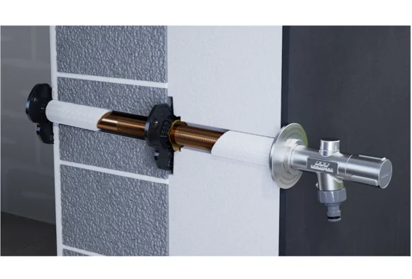 Zunanja protizmrzovalna stenska pipa